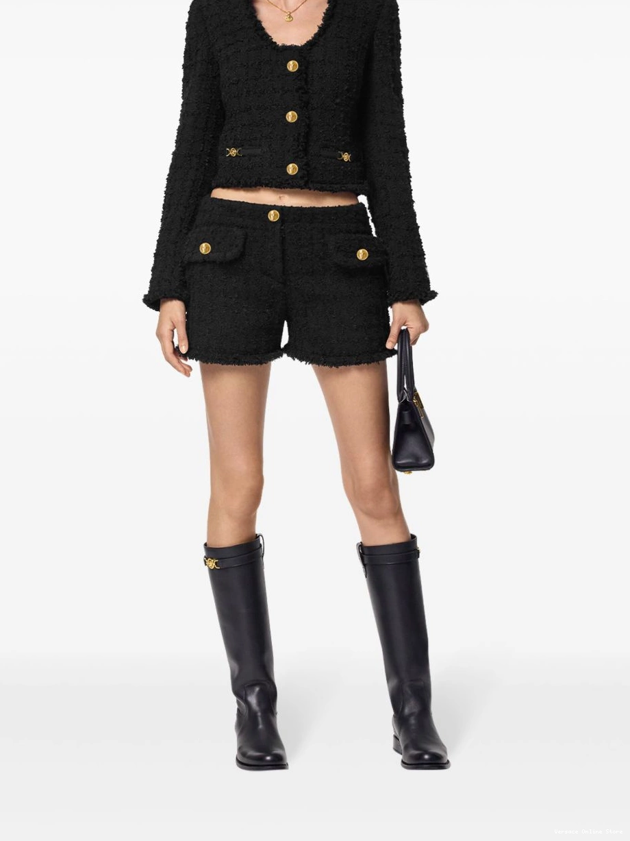 Cheap Versace Women tweed cropped jacket Heritage 0427